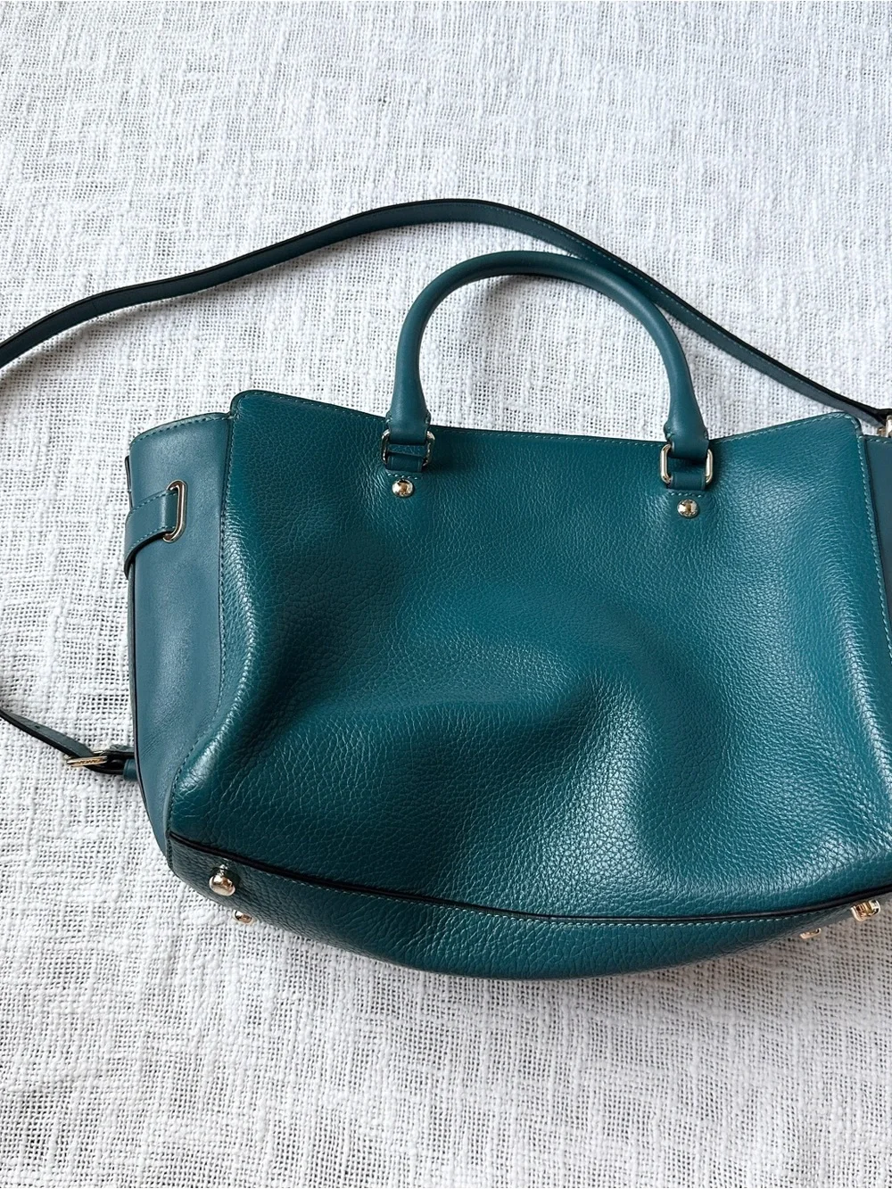 Coach Teal Pebble Blake Carryall Crossbody Purse/Wallet & Dustbag Set 🦚